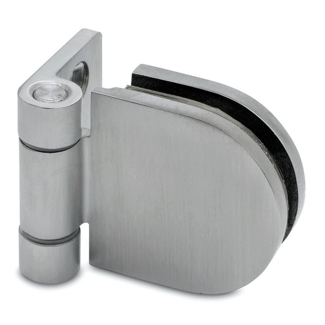 D-Shaped Stainless Steel Door Hinge - Wall Mounted