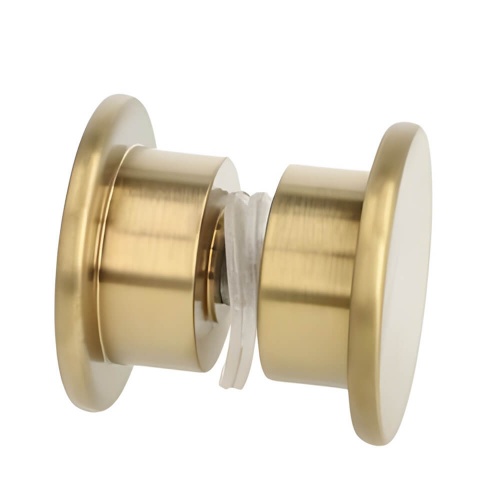 Glass Door Knobs for Shower in Brass Finish