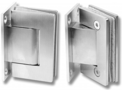 Wall Mounted Soft Closing Glass Door Hinges Set (Pack of 2)