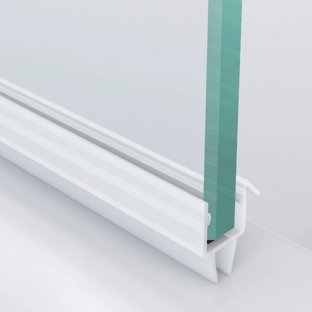Glass to Floor Sealing Strips with Central Lips