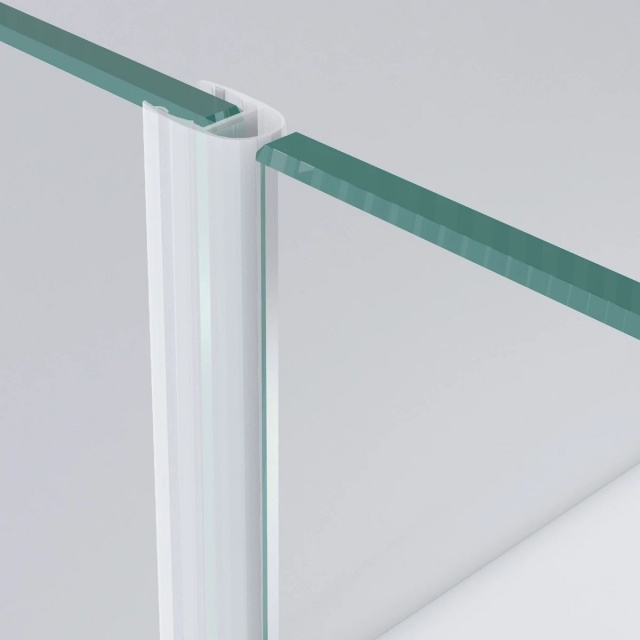 Glass to Wall / Floor Sealing Strips with Bubble Seal