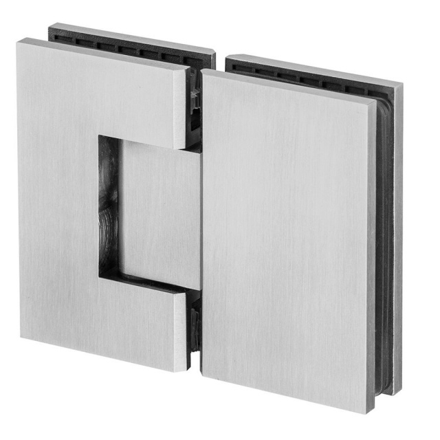180 Glass-to-Glass Shower Door Hinge - Square Profile