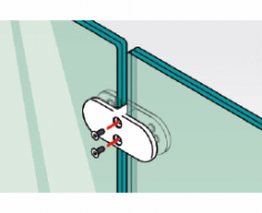 180 Degree Glass-to-Glass In-line Connector
