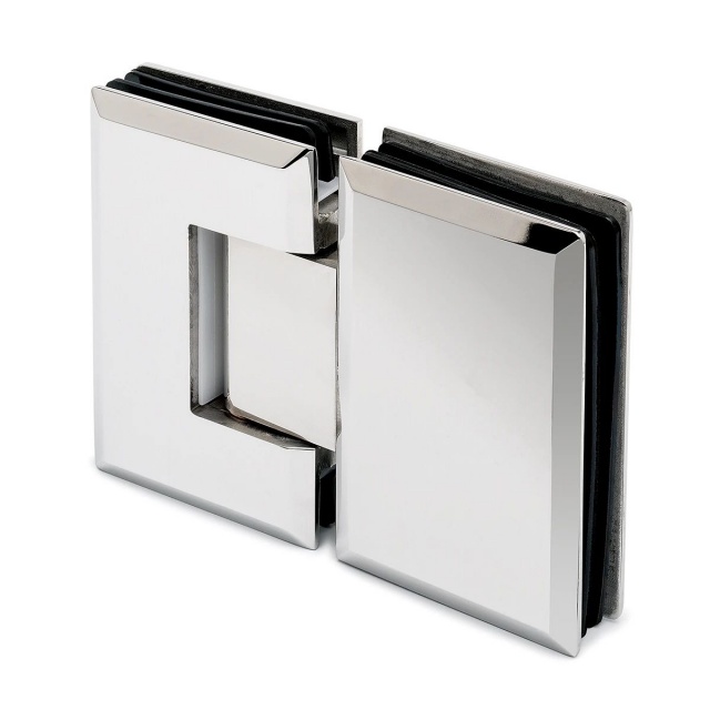 Stainless Steel Glass Door Hinge (180° Glass-to-Glass)