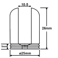 Barrel-Shaped Glass Bracket