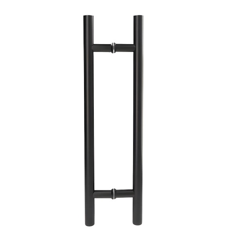 T-Bar Pull Handles for Glass Door - Matt Black