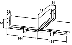 Centre Pivot Patch Fitting with Fin