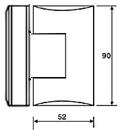 Contemporary Style 90 Glass-to-Glass Shower Door Hinge