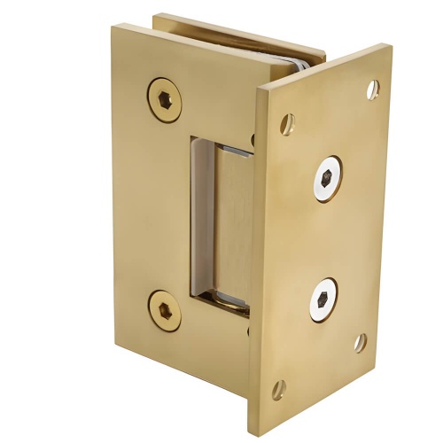 Adjustable Shower Door Hinge in Brass Finish