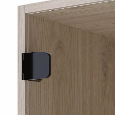 Inset Door Hinge with Catch for Cabinet or Wardrobe