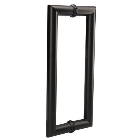 Glass Door Handles - Matt Black