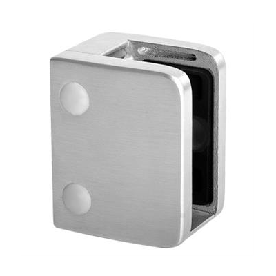Square Glass Clamp with Flat Base for 13.52 - 21.52mm Glass