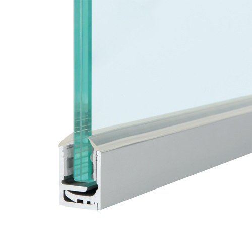 Clamp-on Frame Profile for 8 - 21.52mm Glass (L=3000mm)