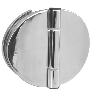Half Round Frameless Shower Door Hinge Glass To Glass Mount