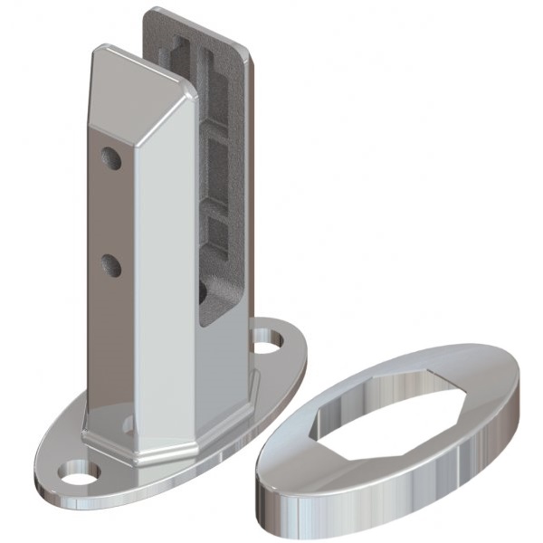 Square Glass Bottom Support