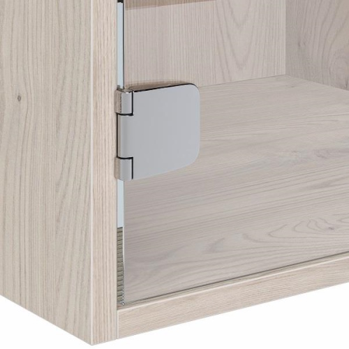 Inset Door Hinge with Catch for Cabinet or Wardrobe