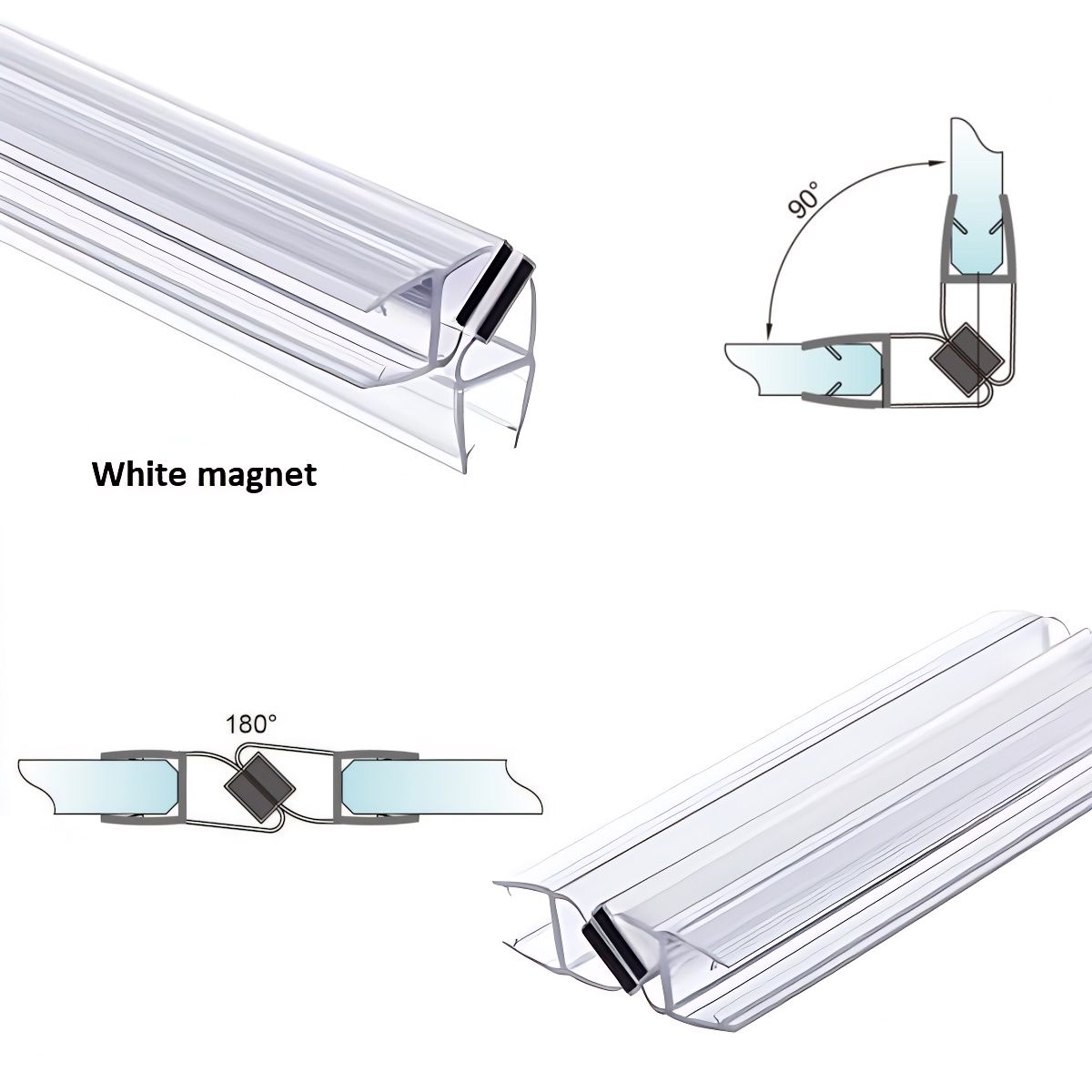 Magnetic Shower Door Seals