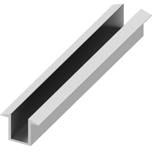 Low Profile Recessed Shower UChannels for 8mm or 10 mm Glass
