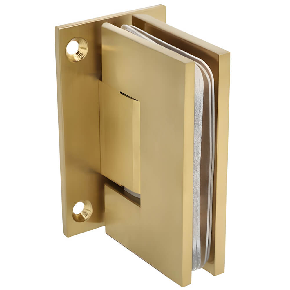 Adjustable Shower Door Hinge in Brass Finish