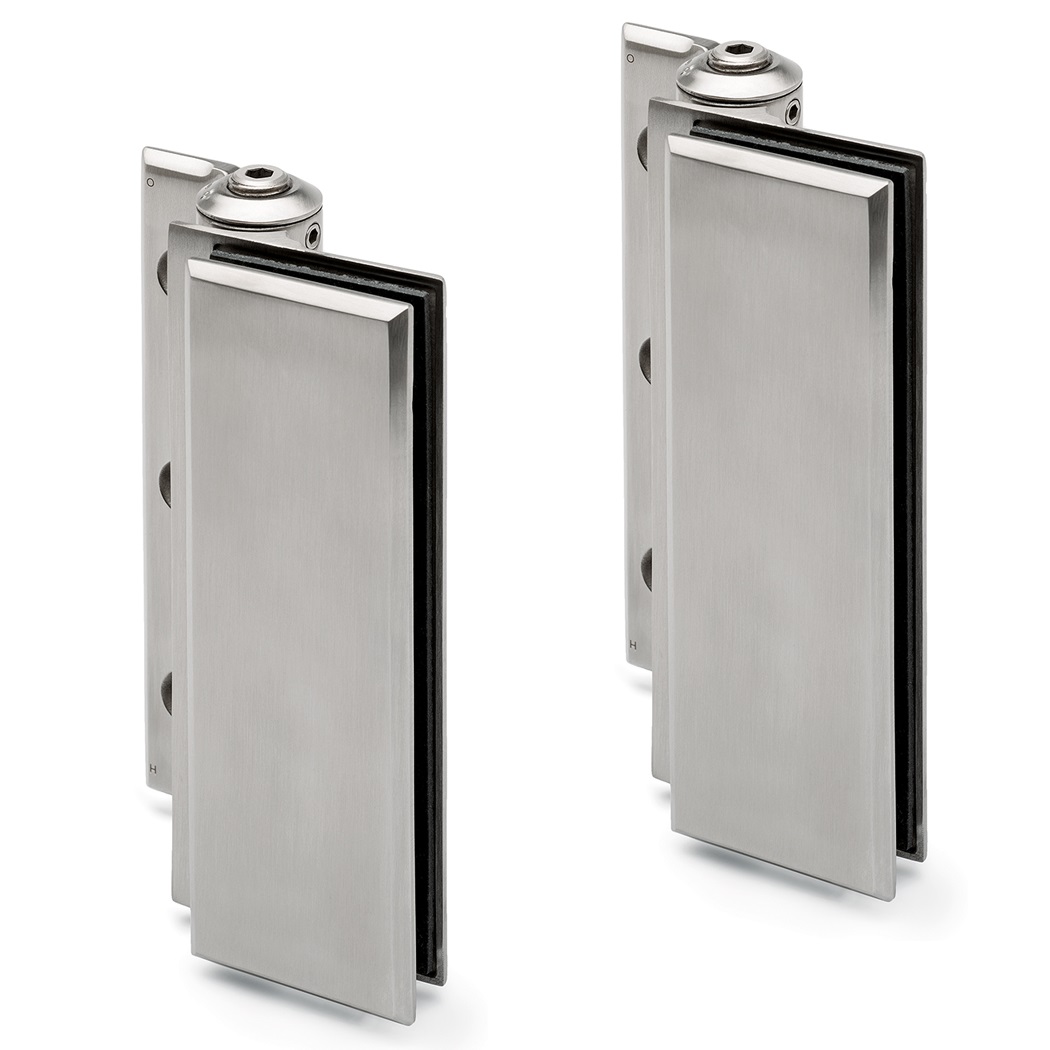 Wall Mounted Hydraulic Glass Door Hinge Set Kerolhardware Co Uk