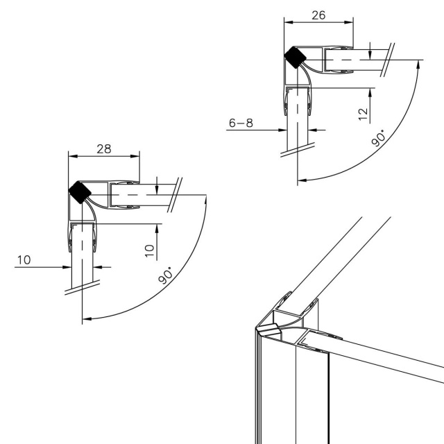 Magnetic Shower Door Seals