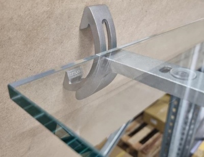 Stainless Steel Shelf Support for Sloping Wall