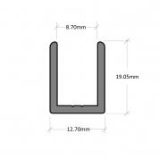 Shower U-Channels for 6-8mm Glass