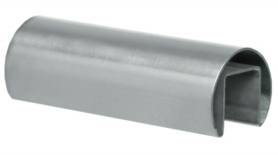 Stainless Steel Slotted Cap Rail - Round