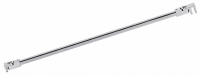 Square Wall-to-Glass Bracing Bar with Angle-Adjustable Bracket