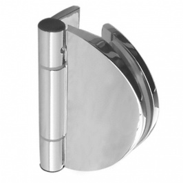 Wall-mounted Half Round Frameless Shower Door Hinge