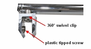 Wall to Glass Support Bar with 45 Sleeve