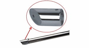 Wall to Glass Support Bar with 45 Sleeve