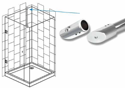 45 degree wall fixing bracket