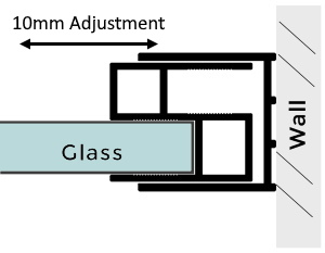 Wall Profile for Shower Screen