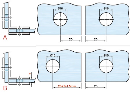 Stainless Steel Glass Clip Cut-out