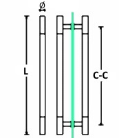 T-bar Pull Handles