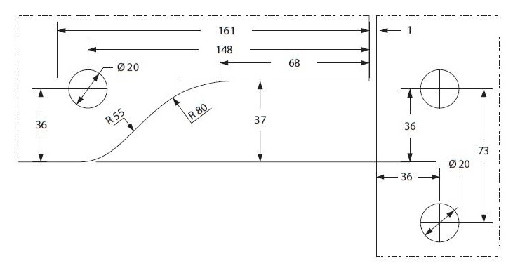 Cut-out for PF40