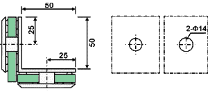 Corner Bracket for Shower Screen