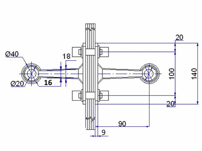 Two-Arm Fin Spider