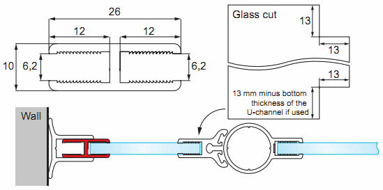 H-Profile for Pivot Hinge