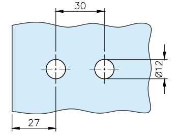Wall-to-Glass Stainless Steel Door Hinge