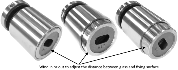 Adjustable Glass Adapter for Uneven Wall Surface